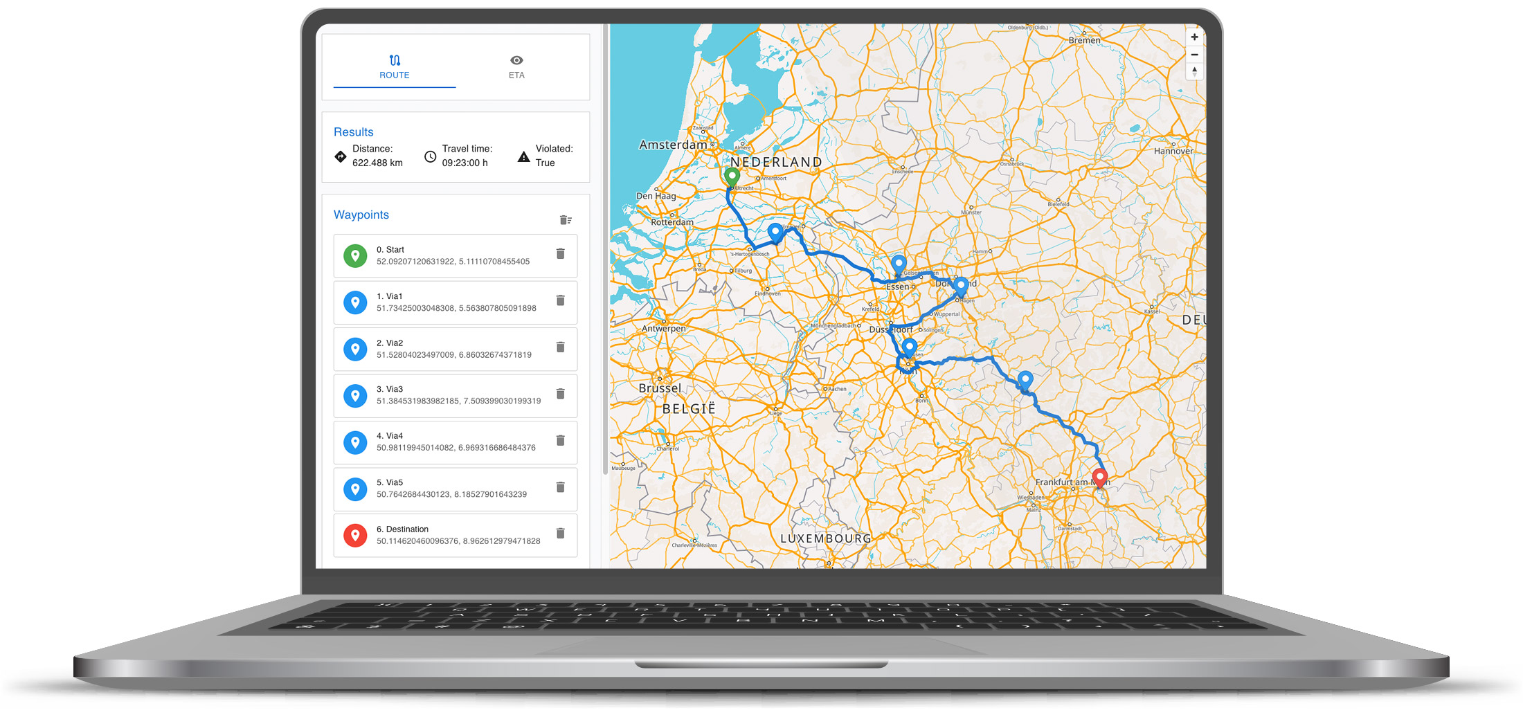 Plan routes that save time and money for any vehicle