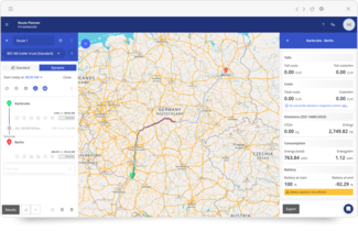 PTV Map&Guide | EV-Routing